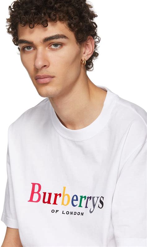 burberry rainbow t shirt|original burberry men t shirt.